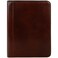 Time Resistance Leather Portfolio A4 Document Folder Italian Handcrafted Padfolio Organizer Brown Gift Box Included
