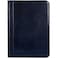 Time Resistance Leather Portfolio A4 Document Folder Italian Handcrafted Padfolio Organizer Blue Gift Box Included