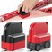 LIZAAL 2Pack Wrapping Paper Cutter with Wheels Straight Line Gift Wrap Cutter for Birthday and Christmas Fits Various Rolls and Papers Includes 2 Replaceable Blades Black Red