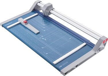 Dahle 552 Professional Rotary Trimmer 20 Cut Length 20 Sheet Capacity SelfSharpening Dual Guide Bar Automatic Clamp German Engineered Paper Cutter