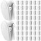 Fullhawl 50 Pcs Plastic Panel Wall Clip Cubicle Clips Office Fabric Panel Wall Cubicle Accessories Hooks Hangers for Photo Frame Picture Notes Memos Office School 40Sheet CapacityWhite