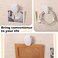 Fullhawl 50 Pcs Plastic Panel Wall Clip Cubicle Clips Office Fabric Panel Wall Cubicle Accessories Hooks Hangers for Photo Frame Picture Notes Memos Office School 40Sheet CapacityWhite