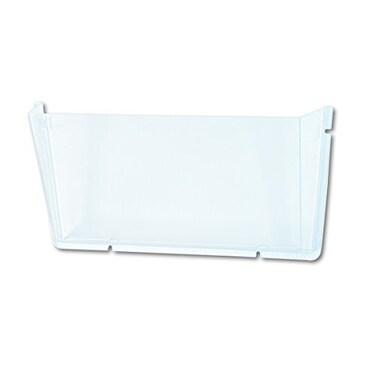 Deflecto Unbreakable DocuPocket Wall File Organizer Letter Size Clear Single Pocket 145 x 3 x 65 63201