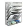 EasyPAG 5 Tier Wall File Holder Mesh Hanging Folder Organizer with Classify Label Versatile Desk File Holder Vertical Wall Mounted Mail Organizer for Office Home Cubicle Silver