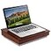 LAPGEAR Schoolhouse Lap Desk with Storage Compartments Acacia Wood Java Style No 45072