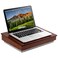 LAPGEAR Schoolhouse Lap Desk with Storage Compartments Acacia Wood Java Style No 45072