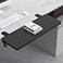 Siiboat Desk Extender 252 x 945 Ergonomic Computer Table Extension Arm Support Collapsible Keyboard Tray for Square Tabletop Carbon Fiber