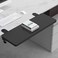 Siiboat Desk Extender 252 x 945 Ergonomic Computer Table Extension Arm Support Collapsible Keyboard Tray for Square Tabletop Carbon Fiber