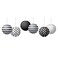 Teacher Created Resources Black White 8 Hanging Paper Lanterns TCR77488