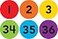 Teacher Created Resources Spot On Carpet Markers Numbers 1364
