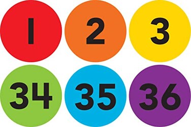 Teacher Created Resources Spot On Carpet Markers Numbers 1364