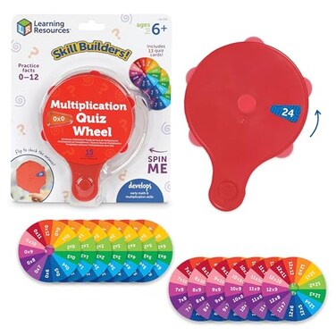 Learning Resources Skill Builders Multiplication Quiz Wheel Math Fidget Toy Ages 6 and Up
