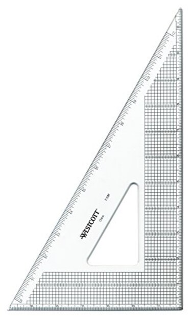 Westcott Grid Triangle 12 3060 Degree Transparent T5M