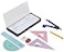 Alvin Geometry Set with Compass Economical Drafting Tool 8 Pieces