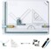 Frylr Inch A3 Drawing Board Drafting Table Multifunctional Drawing Board Table with Clear Rule Parallel Motion and Angle Adjustable Measuring System