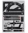 Mr. Pen Mr Pen Professional Geometry Set 15 pcs Drafting Tools with Protractor Compass Metal Ruler Triangles Pens Pencils Complete Geometry Drafting Kit for Architects Engineers Students