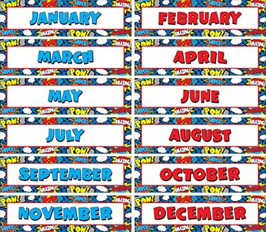 Teacher Created Resources Superhero Monthly Headliners 5590