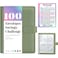 Sooez 100 Envelopes Money Saving Challenge Savings Challenges Book with Envelopes Flexible Saving 5050 2600 300 Savings Binder with 100 Pocket PreNumber Reusable Laminated Tracker
