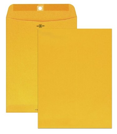Columbian Clasp Envelopes 9 x 12 Inches Brown Kraft 100 Per Box CO790