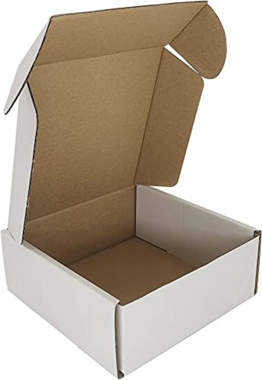 CH-BOX CHBOX 5x5x2 Corrugated Mailers 25 Pack Cardboard Shipping Boxes White CM55225