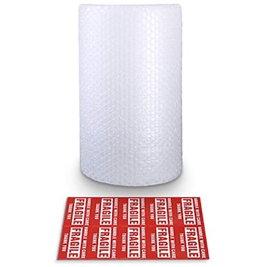 Pacific Mailer Bubble Cushioning Wrap Rolls 316 x 12 x 36 ft Total Perforated Every 12 for Packaging Shipping Mailing