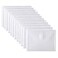 NO BRANDED PLESIU Tatane 12 Packs Clear Plastic Small Envelope with Hook Loop Closure 5 x 7 Ploy Envelope for ReceipeCheck