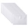 NO BRANDED PLESIU Tatane 12 Packs Clear Plastic Small Envelope with Hook Loop Closure 5 x 7 Ploy Envelope for ReceipeCheck
