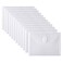 NO BRANDED PLESIU Tatane 12 Packs Clear Plastic Small Envelope with Hook Loop Closure 5 x 7 Ploy Envelope for ReceipeCheck