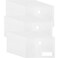 Anseal Plastic Envelope Clear Poly Envelope with Pocket 36 Pack A5 Size File Bags Document Pouch Organizer with Hoop Loop Closure Office School Suppliers Reusable and Waterproof