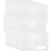 Anseal Plastic Envelope Clear Poly Envelope with Pocket 36 Pack A5 Size File Bags Document Pouch Organizer with Hoop Loop Closure Office School Suppliers Reusable and Waterproof