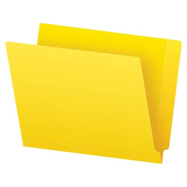 Pendaflex Colour End Tab Folders Full Tab Letter Size Yellow 100 per Box H110DY
