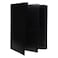 JAM PAPER Heavy Duty Plastic Multi Pocket Folders 6 Pocket Organizer Black 2Pack