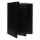 JAM PAPER Heavy Duty Plastic Multi Pocket Folders 6 Pocket Organizer Black 2Pack