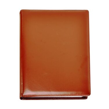 Arpan A4 Certificate Presentation Folder Faux Leather Document Organizer Professional Portfolio Book Conference Display Binder Brown 48 Pockets 96 Sides
