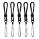 YOUOWO Ring Lanyards Black Finger Strap 5 Pack Short Rope Small LanyardFor Phone Cases Keys Keychain USB Flash Drive CellPhone iPod ID Card Badge Camera