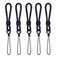 YOUOWO Ring Lanyards Black Finger Strap 5 Pack Short Rope Small LanyardFor Phone Cases Keys Keychain USB Flash Drive CellPhone iPod ID Card Badge Camera