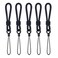 YOUOWO Ring Lanyards Black Finger Strap 5 Pack Short Rope Small LanyardFor Phone Cases Keys Keychain USB Flash Drive CellPhone iPod ID Card Badge Camera