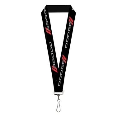 Buckle-Down Lanyard Dodge Red Rhombus Repeat