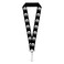 Buckle-Down Lanyard Mopar Logo Repeat Black White