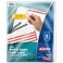 Avery 8 Tab Unpunched Dividers for Use with Any Binding System Easy Print Apply Clear Label Strip Index Maker Customizable White Tabs 5 Sets 11432