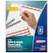 Avery 8 Tab Unpunched Dividers for Use with Any Binding System Easy Print Apply Clear Label Strip Index Maker Customizable White Tabs 25 Sets 11444