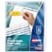 Avery 3Tab Dividers for 3 Ring Binder Easy Print Apply Clear Label Strip Index Maker Customizable White Tabs 5 Sets 11435