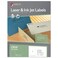 MACO LaserInk Jet Glossy Clear Full Sheet Labels 812 x 11 1 per Sheet 50 per Box ML4005