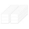 FINDAT Rectangle Label Stickers 42 Inch Vinyl Removable White Sticker Waterproof Writable File Folder Moving Labels for Boxes Home Office Labeling 60 PCS