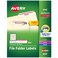 Avery TrueBlock File Folder Labels 23 x 3716 1500 Printable Labels WhiteRed Permanent 5066