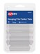 Avery Hanging File Folder Tabs and Inserts 15 Cut Clear 20 File Folder Tabs and Inserts Total 06727