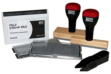 2000 PLUS COSCO 2000PLUS Custom Stamp KIT Black Ink