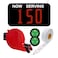 KOQICALL Take a Number System Queue Wireless Calling System with 1 Take a Number Display 2 NEXT Call Button 1 Ticket Dispenser 3Digit Ticket Roll for Restaurant Hospital Clinic Bank Haunted House