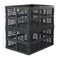 Ggbin 34 Liter Folding Plastic Containers Grey Plastic Crate 2 Packs