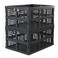 Ggbin 34 Liter Folding Plastic Containers Grey Plastic Crate 2 Packs